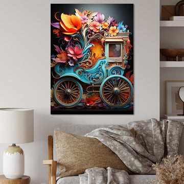 Pop Art Cart Retro - Old American Cart Canvas Wall Art